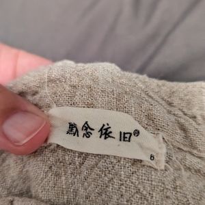 Asian style long sleeve shirt